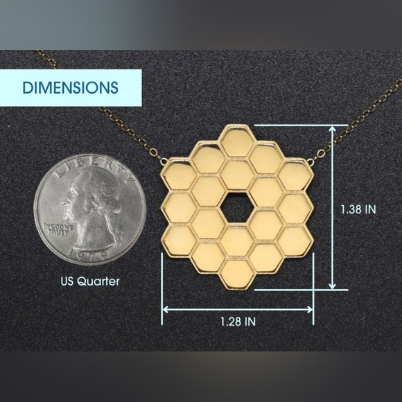 James Webb Space Telescope Mirror Pendant - Picture 6 of 8